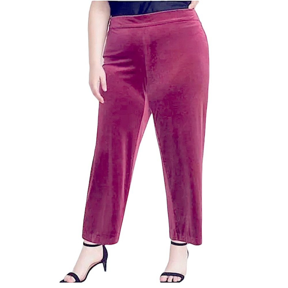 OLD NAVY: NWT Soft Velvet Wine Stain High Waist Pants -Size Large